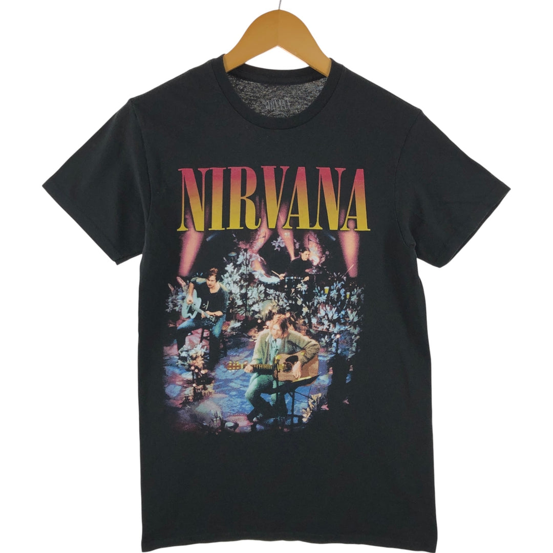 NIRVANA Nirvana Band T-shirt, Band T, Men's S size unclear Charcoal Vintage Second Hand
