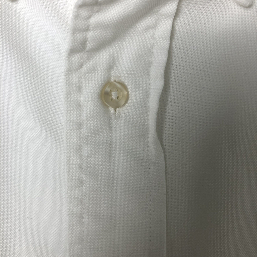 80s-90'S Brooks Brothers MAKERS Short Sleeve Button Down Shirt Made in USA Men's M Size Vintage cotton white type Vintage Second Hand