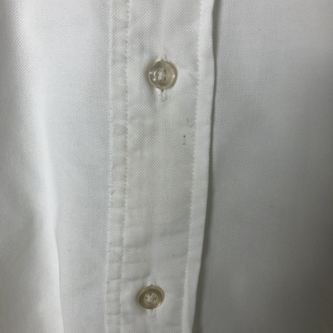 80s-90'S Brooks Brothers MAKERS Short Sleeve Button Down Shirt Made in USA Men's M Size Vintage cotton white type Vintage Second Hand