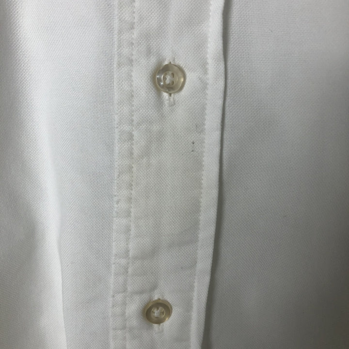 80s-90'S Brooks Brothers MAKERS Short Sleeve Button Down Shirt Made in USA Men's M Size Vintage cotton white type Vintage Second Hand