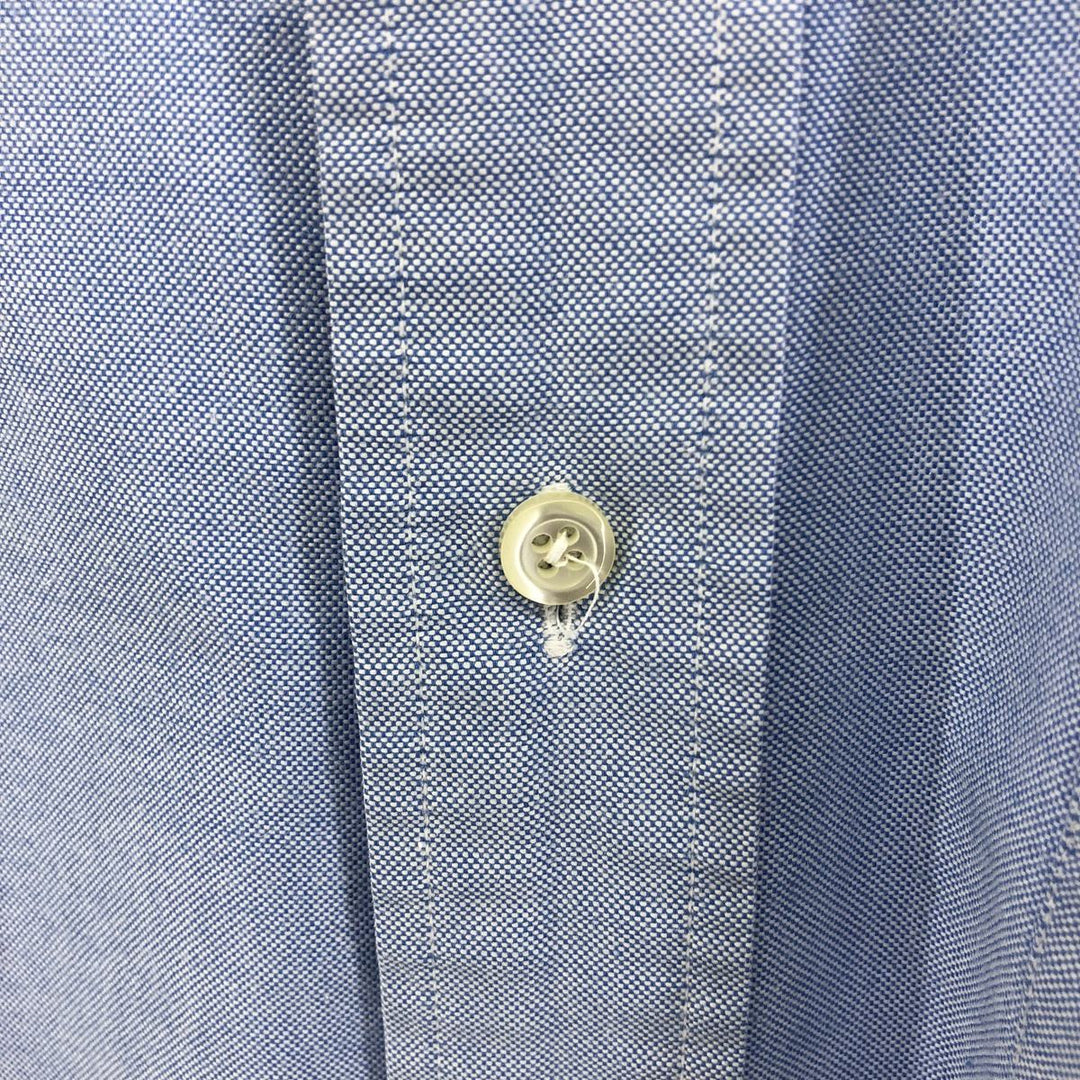 80s-90'S Brooks Brothers MAKERS Short Sleeve Button Down Shirt Made in USA Men's Size L Vintage cotton Blue type light blue Vintage Second Hand
