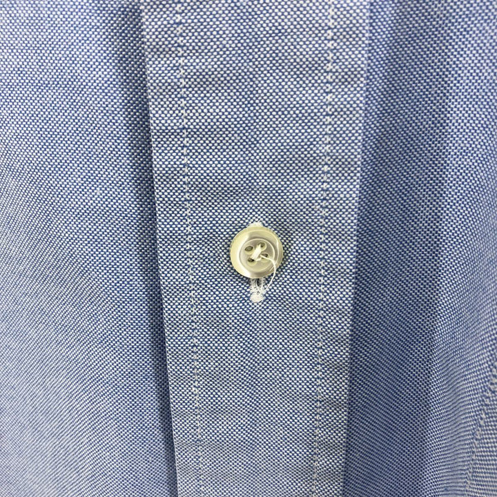80s-90'S Brooks Brothers MAKERS Short Sleeve Button Down Shirt Made in USA Men's Size L Vintage cotton Blue type light blue Vintage Second Hand