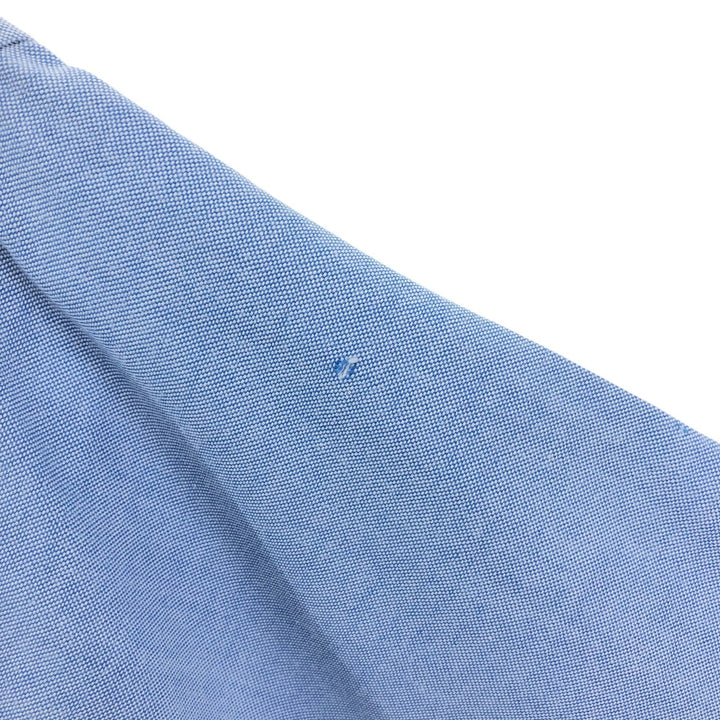 80s-90'S Brooks Brothers MAKERS Short Sleeve Button Down Shirt Made in USA Men's Size L Vintage cotton Blue type light blue Vintage Second Hand