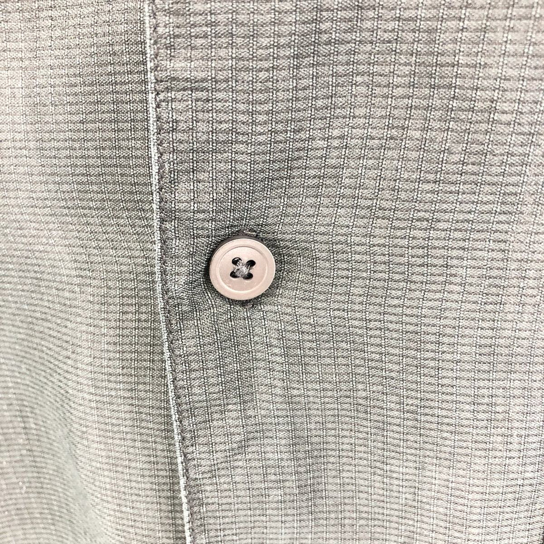 PERRY ELLIS Box Shirt, Short Sleeve, Open Collar, Silk Shirt, Men's Size L silk black type Vintage Second Hand