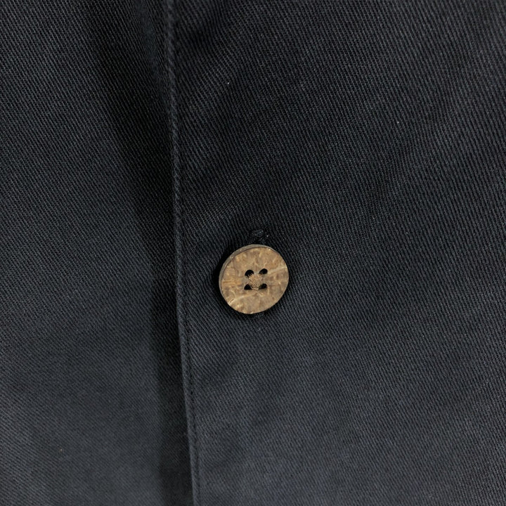 Tommy Bahama short sleeve open collar silk shirt, box shirt, men's M size silk black type Vintage Second Hand