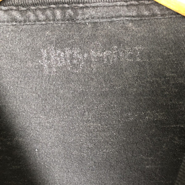 HARRY POTTER Harry Potter Movie T-shirt Men's L size unclear black type Vintage Second Hand