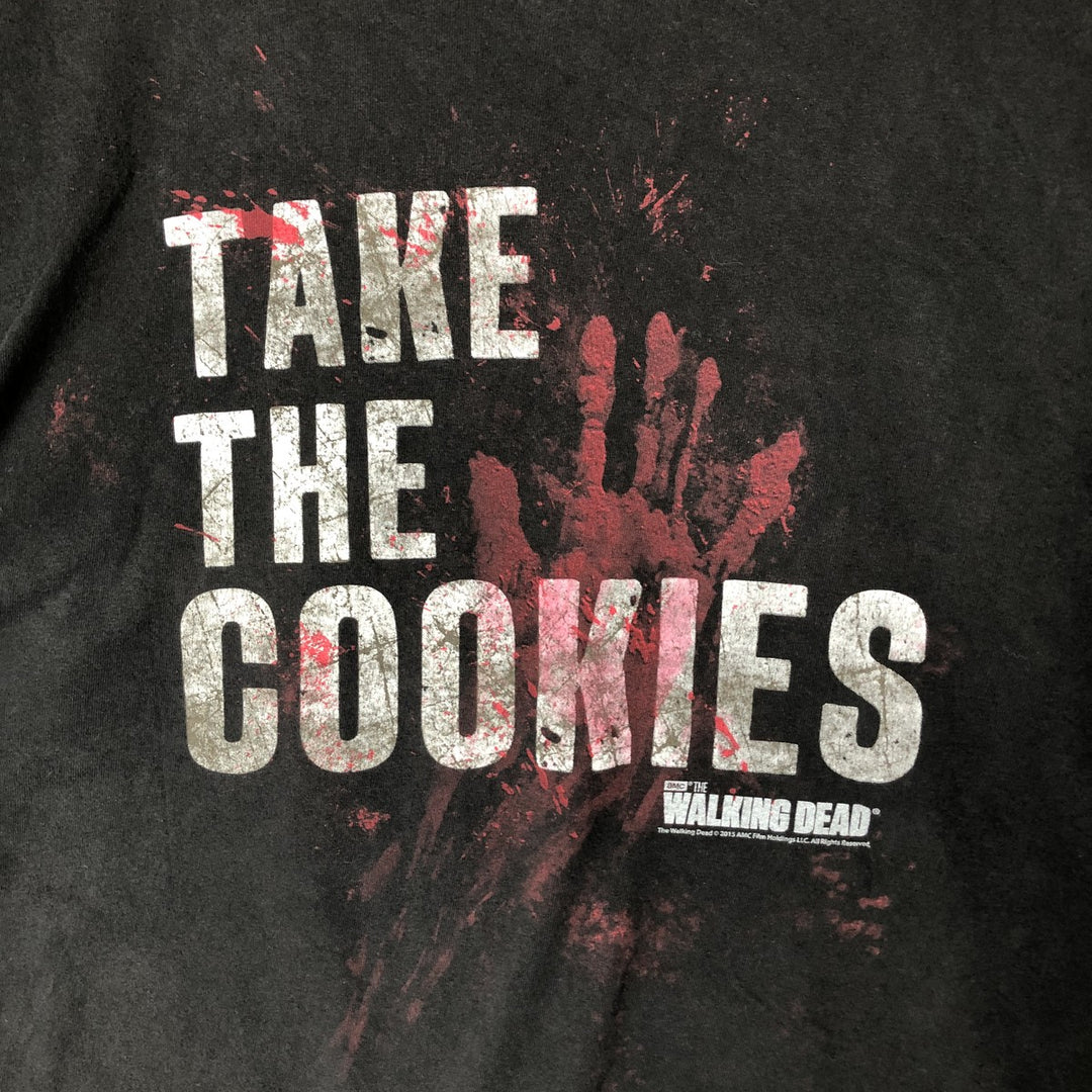 THE WALKING DEAD The Walking Dead Movie T-shirt Men's L size unclear black type Vintage Second Hand