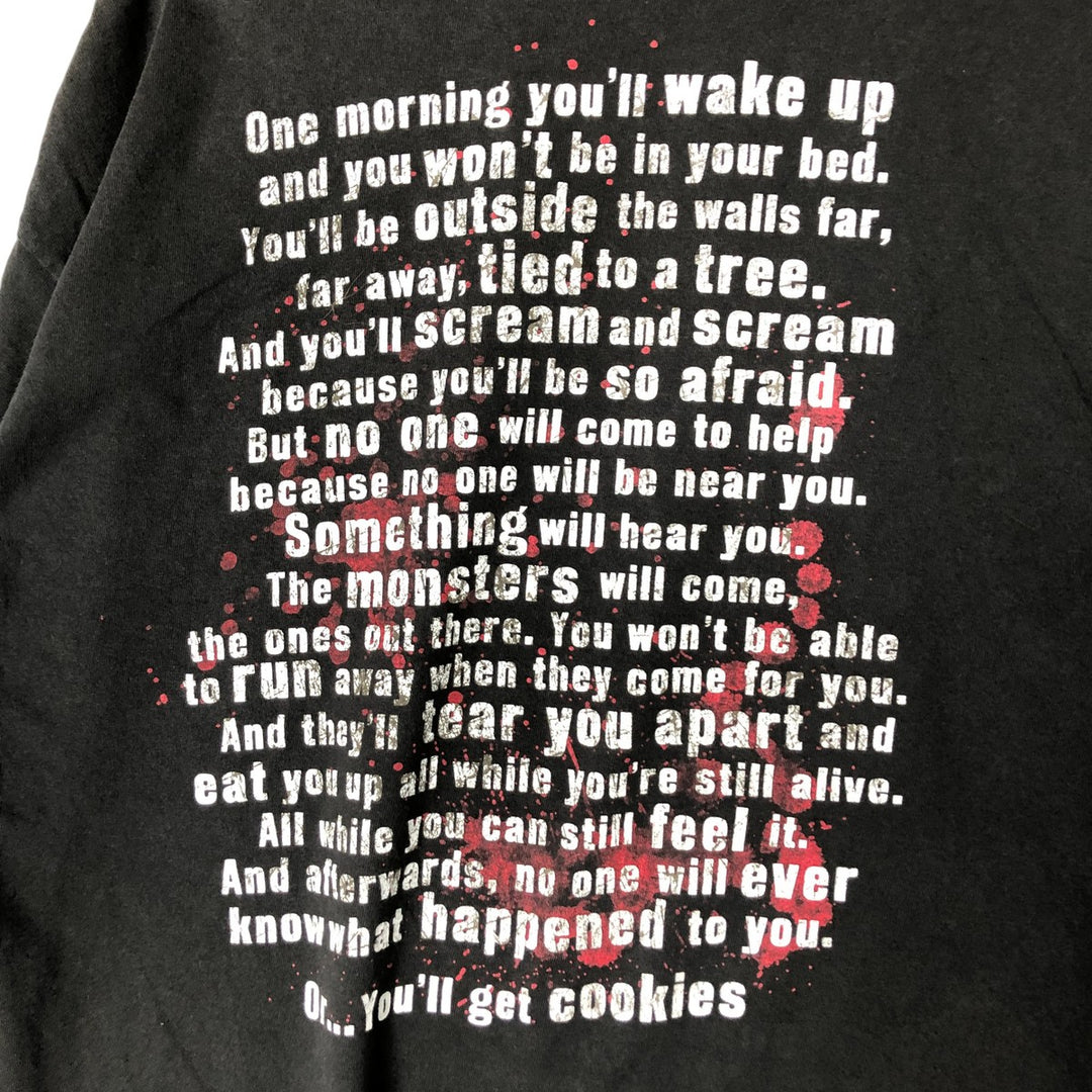 THE WALKING DEAD The Walking Dead Movie T-shirt Men's L size unclear black type Vintage Second Hand