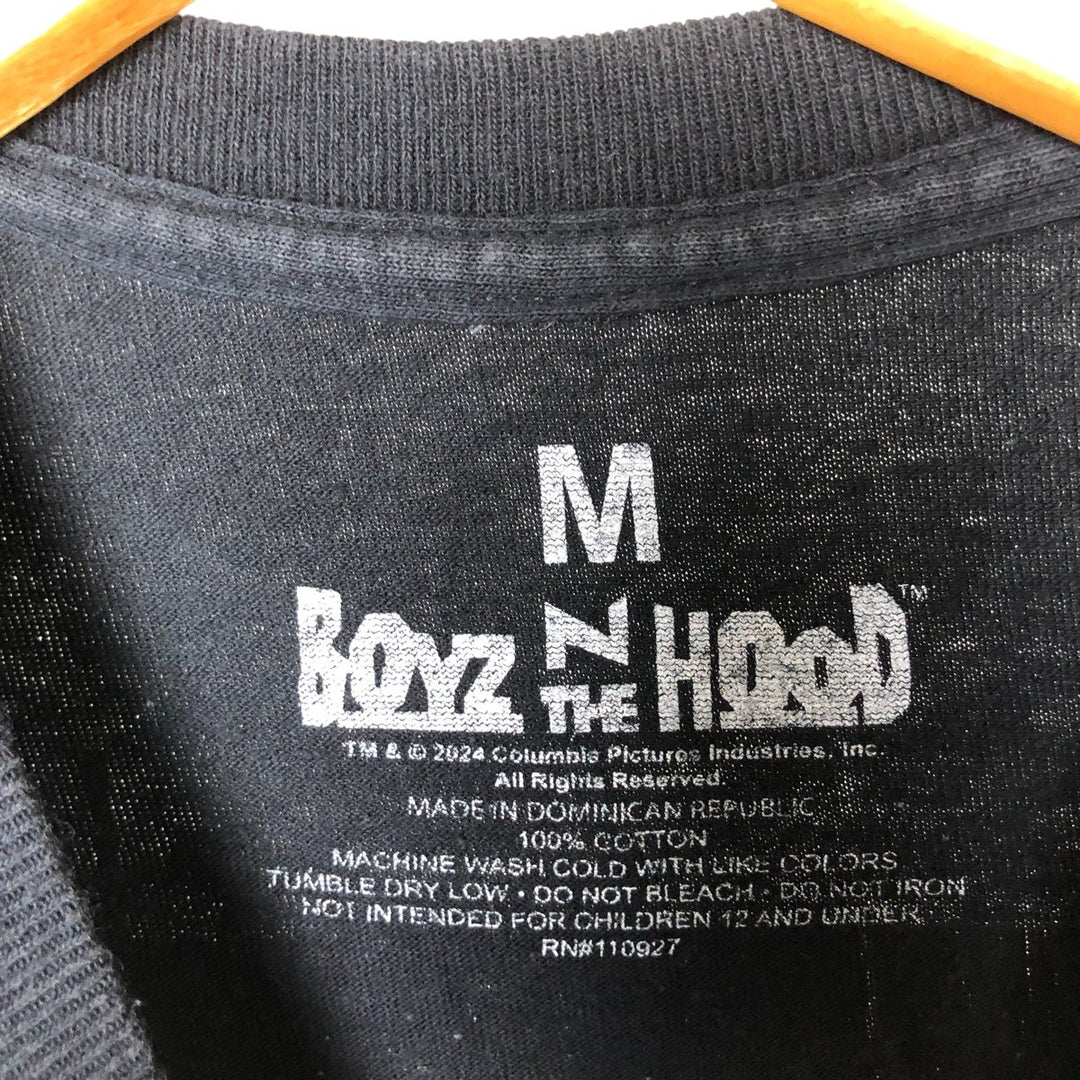 Boyz n the Hood Boyz n the Hood Movie T-shirt Men's M size cotton black type Vintage Second Hand