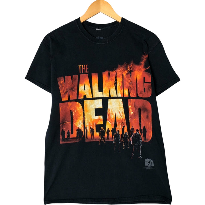 THE WALKING DEAD The Walking Dead Movie T-shirt Men's M size cotton black type Vintage Second Hand