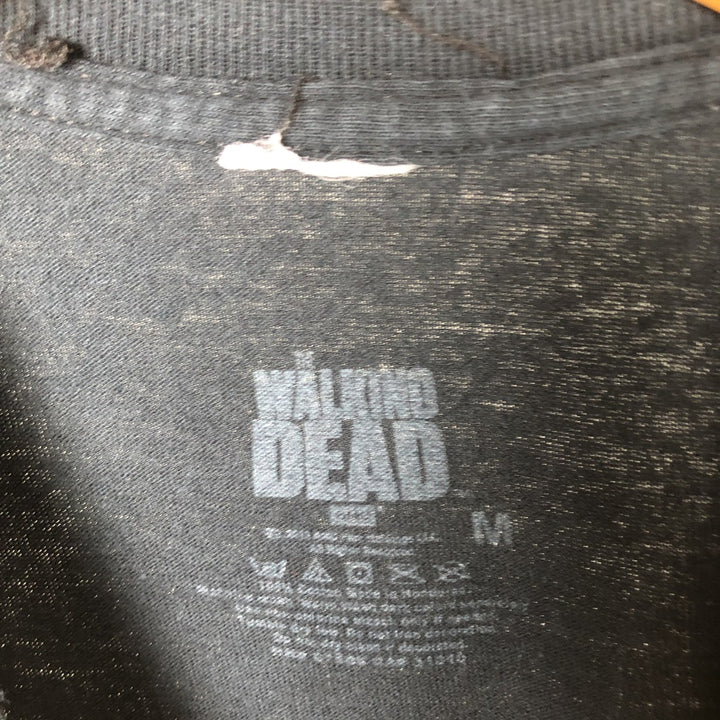 THE WALKING DEAD The Walking Dead Movie T-shirt Men's M size cotton black type Vintage Second Hand