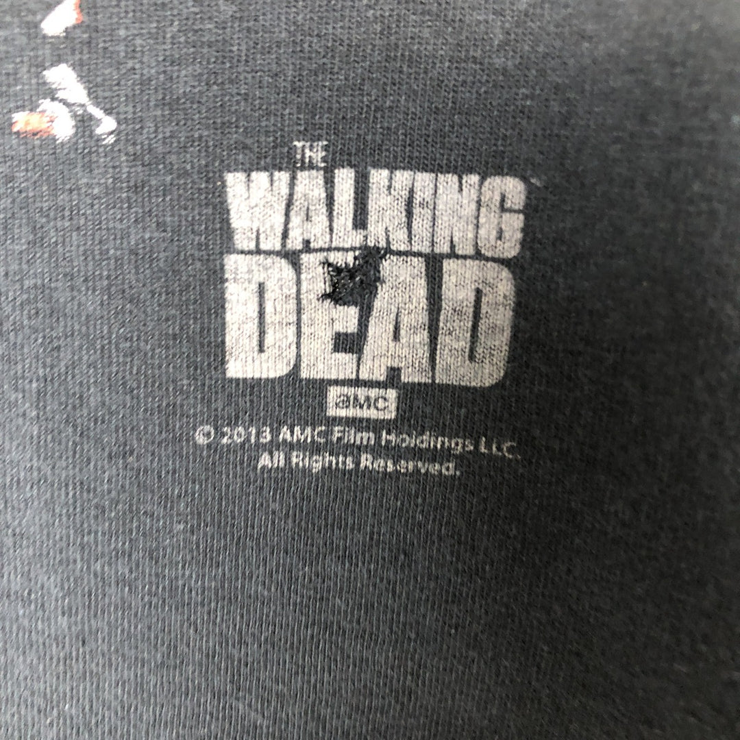 THE WALKING DEAD The Walking Dead Movie T-shirt Men's M size cotton black type Vintage Second Hand