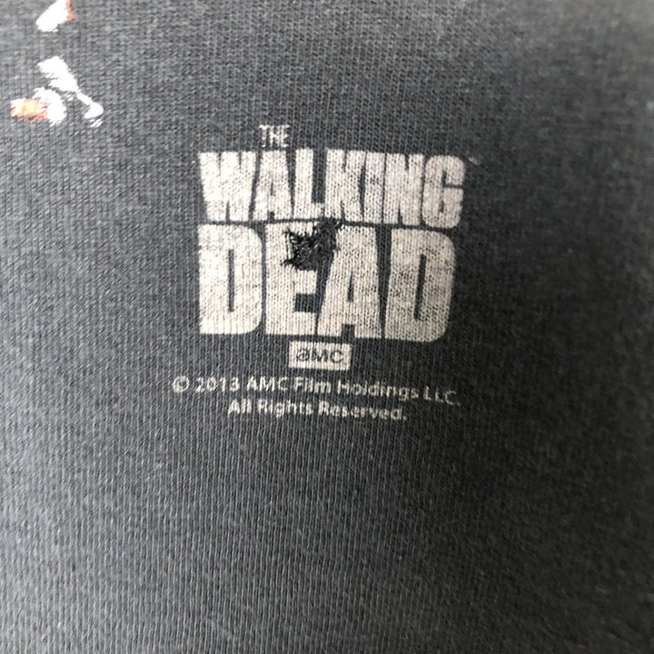 THE WALKING DEAD The Walking Dead Movie T-shirt Men's M size cotton black type Vintage Second Hand