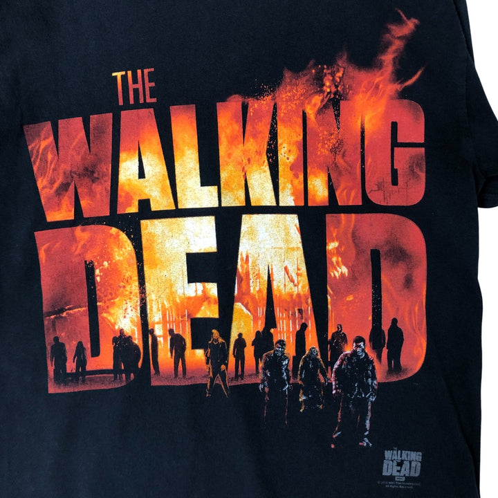 THE WALKING DEAD The Walking Dead Movie T-shirt Men's M size cotton black type Vintage Second Hand