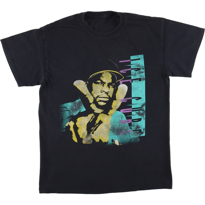 ICE CUBE Rap T-shirt, Men's S size unclear black type Vintage Second Hand