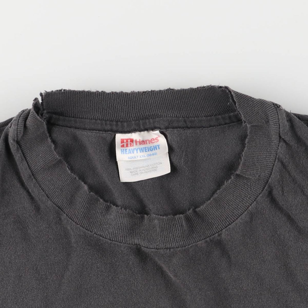 00'S Hanes GRENDEL Grendel character print T-shirt, men's size XXL cotton black type Vintage Second Hand