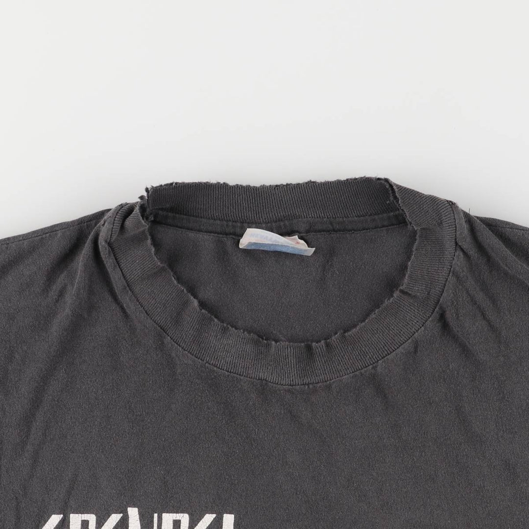 00'S Hanes GRENDEL Grendel character print T-shirt, men's size XXL cotton black type Vintage Second Hand