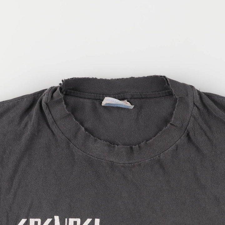 00'S Hanes GRENDEL Grendel character print T-shirt, men's size XXL cotton black type Vintage Second Hand