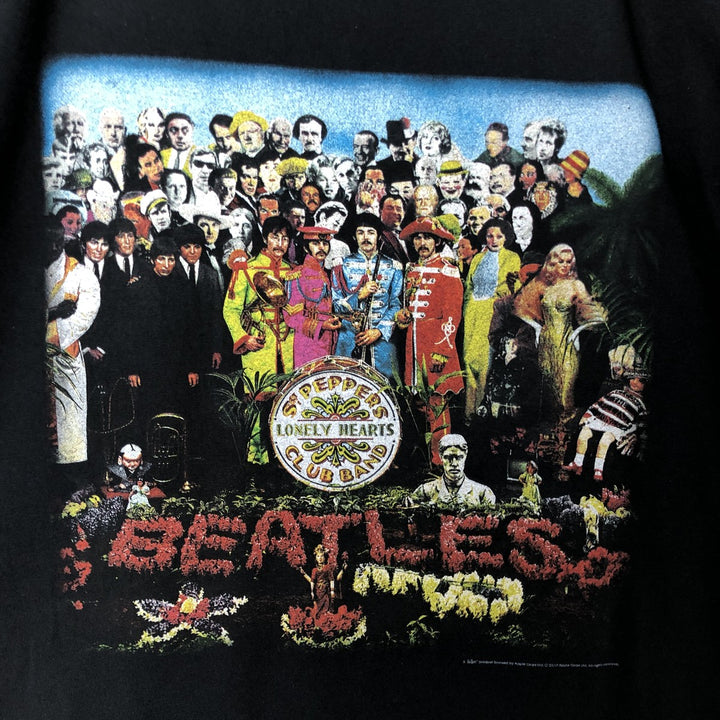 THE BEATLES Band T-shirt, Band T, Men's XL size unclear black type Vintage Second Hand