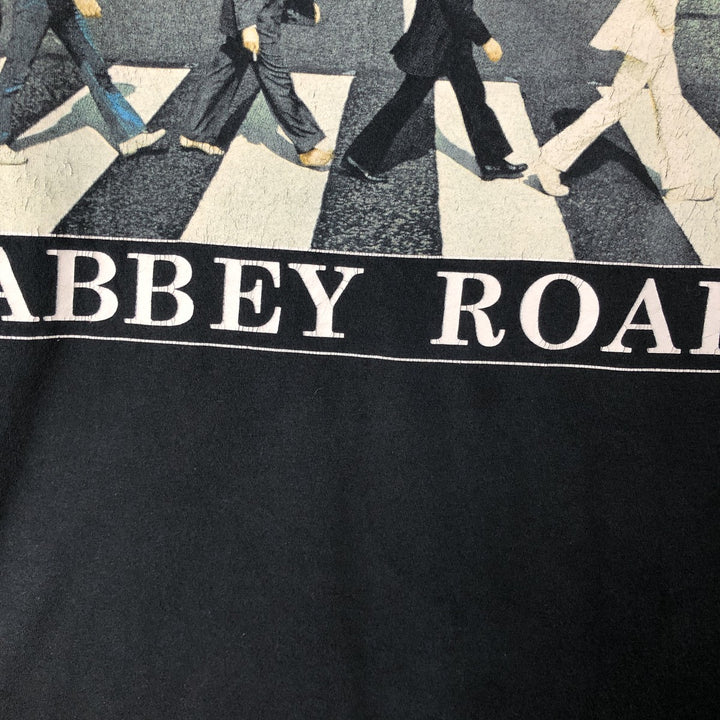 THE BEATLES Band T-shirt, Band T, Men's XL size cotton black type Vintage Second Hand