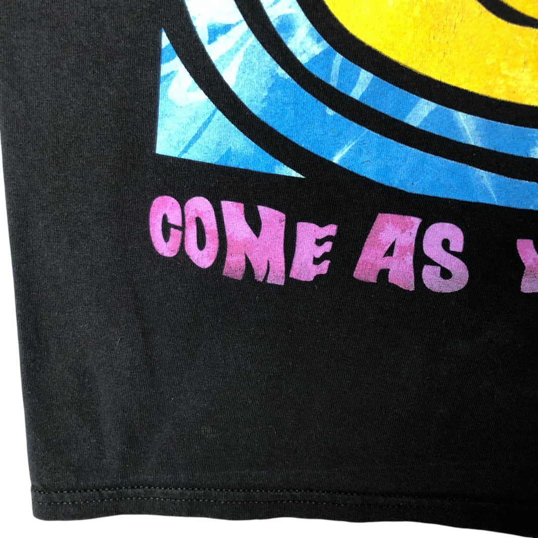 NIRVANA Nirvana Band T-shirt, Band T, Men's M size cotton black type Vintage Second Hand