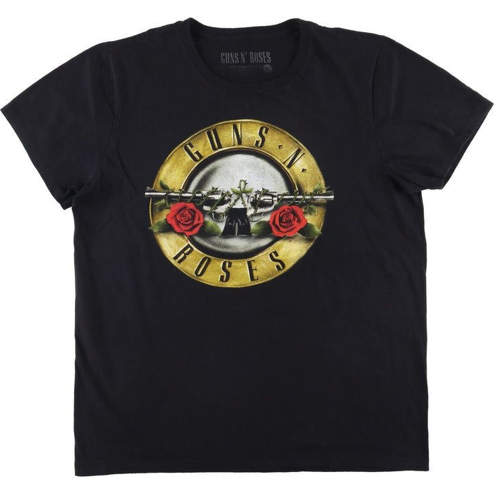 GUNS N' ROSES Guns N' Roses Band T-Shirt Band Tee Men's XL cotton black type Vintage Second Hand