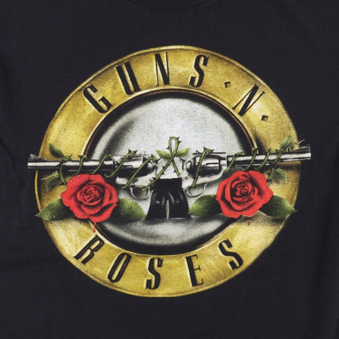GUNS N' ROSES Guns N' Roses Band T-Shirt Band Tee Men's XL cotton black type Vintage Second Hand