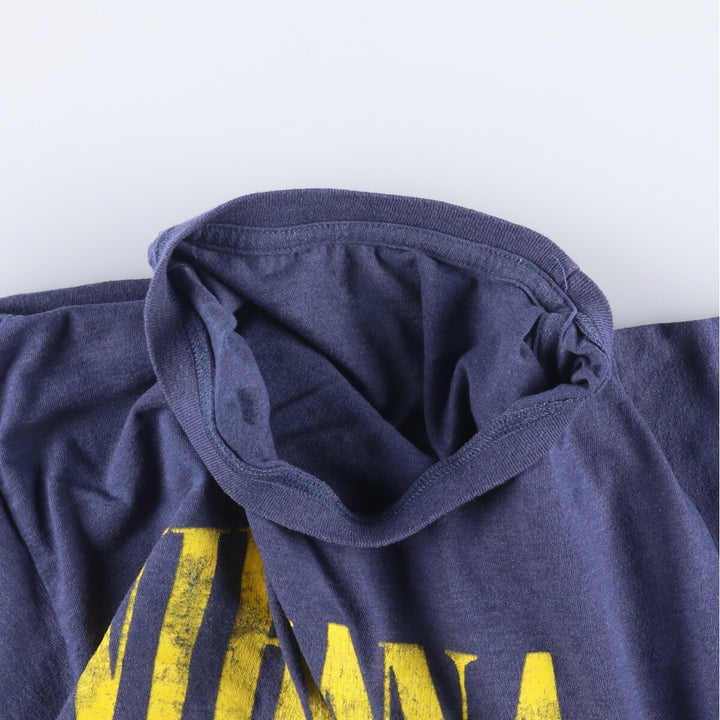 NIRVANA Nirvana Band T-shirt, Band T, Men's XL size cotton blue type Vintage Second Hand