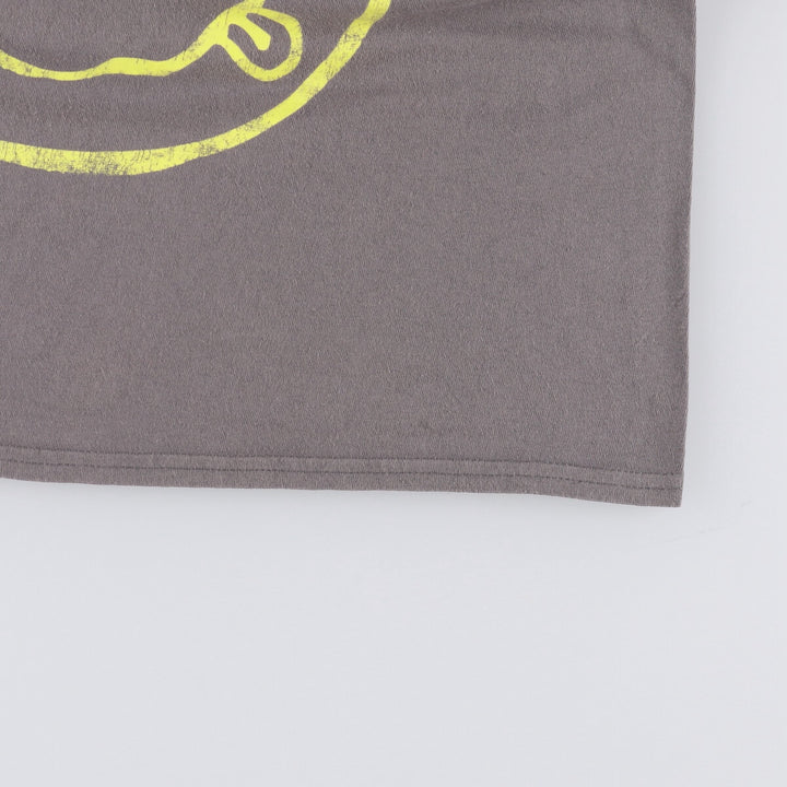 NIRVANA Nirvana Band T-shirt, Band T, Men's M size cotton gray type Vintage Second Hand