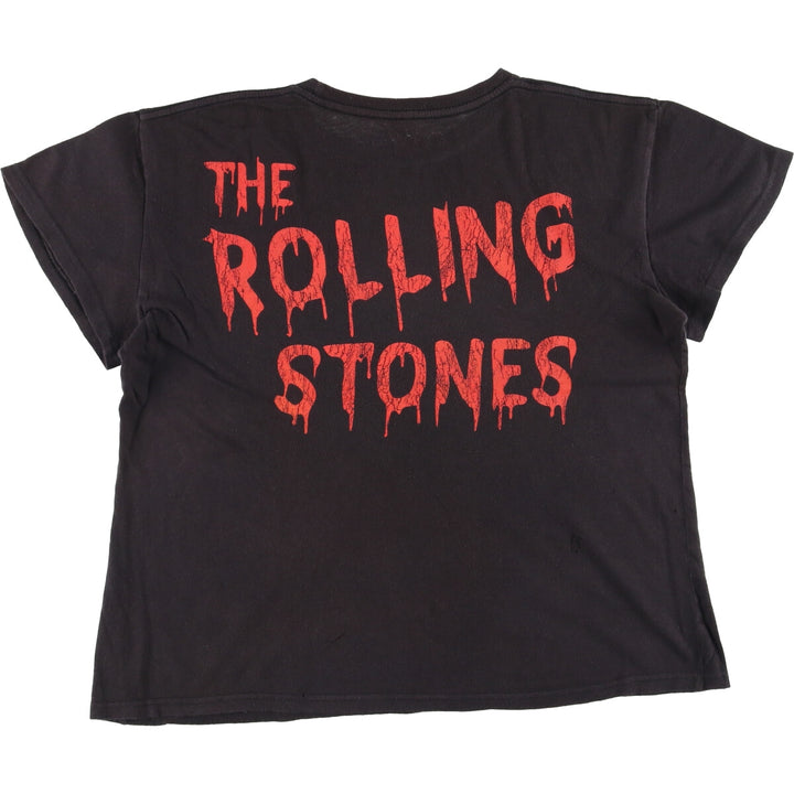 The Rolling Stones Band T-shirt, Band T, Men's L size cotton black type Vintage Second Hand
