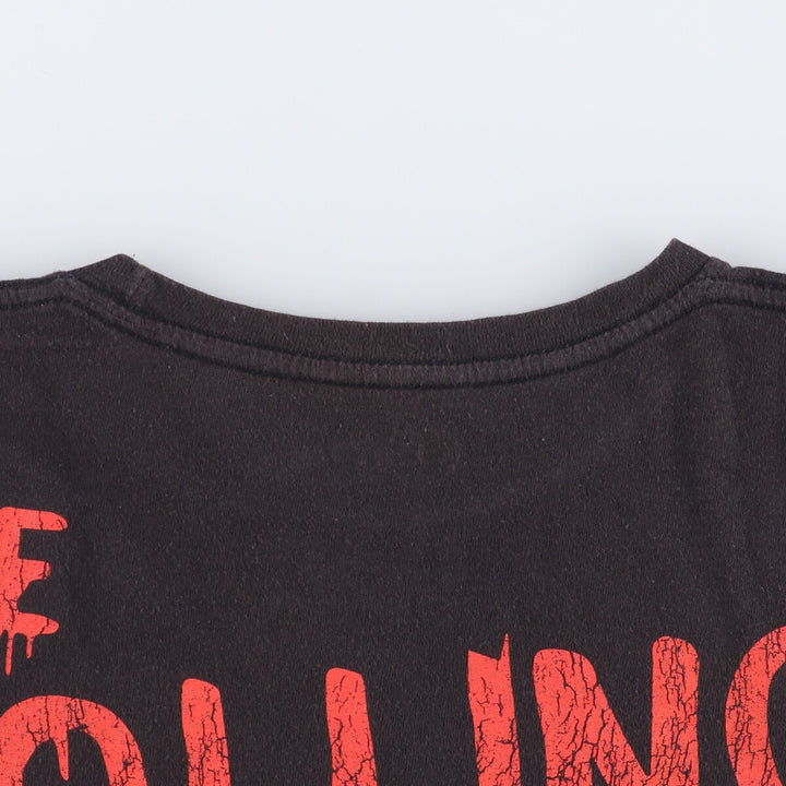 The Rolling Stones Band T-shirt, Band T, Men's L size cotton black type Vintage Second Hand