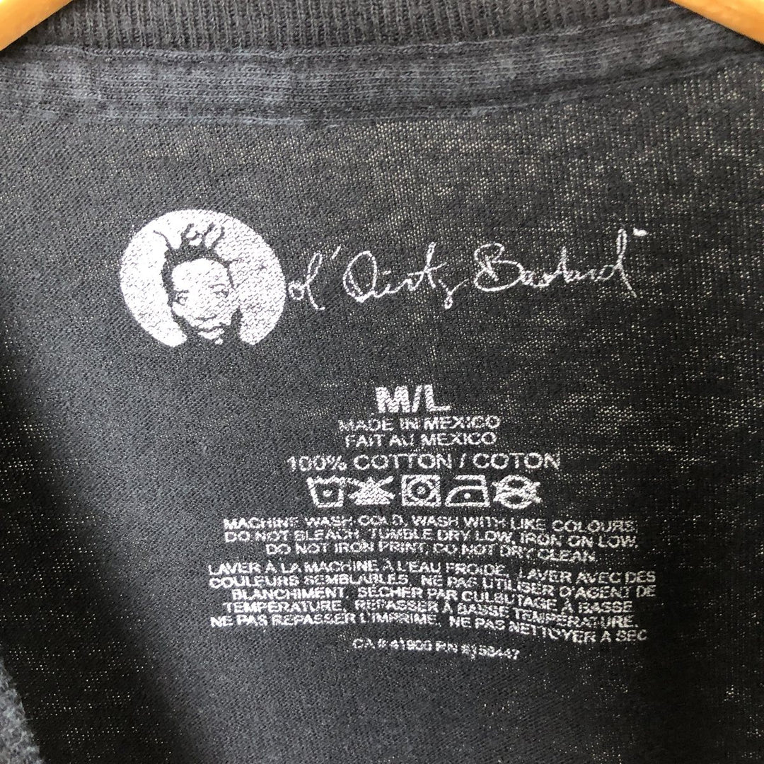OL'DIRTY BASTARD Rap T-shirt, Men's M size cotton black type Vintage Second Hand
