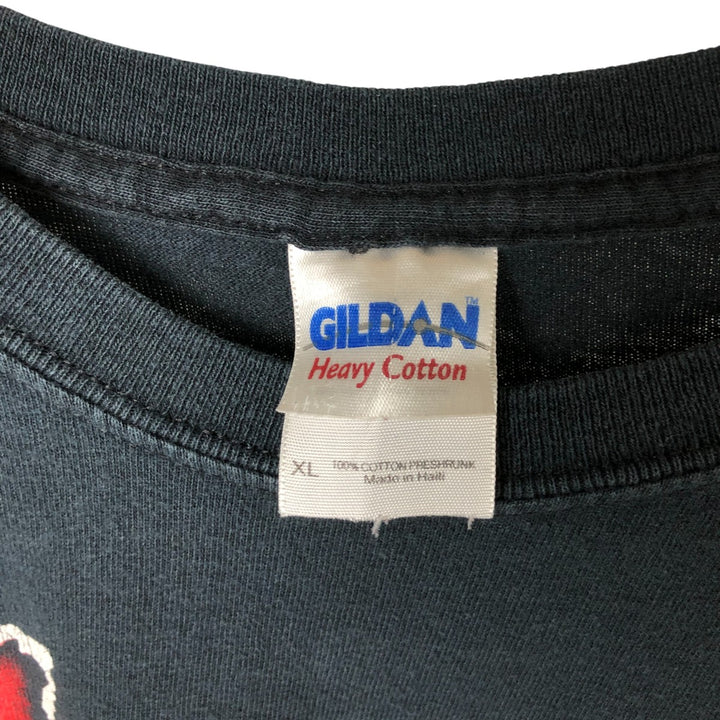 Gildan Misfits Skull Pattern Band T-shirt, Men's XL size cotton black type Vintage Second Hand