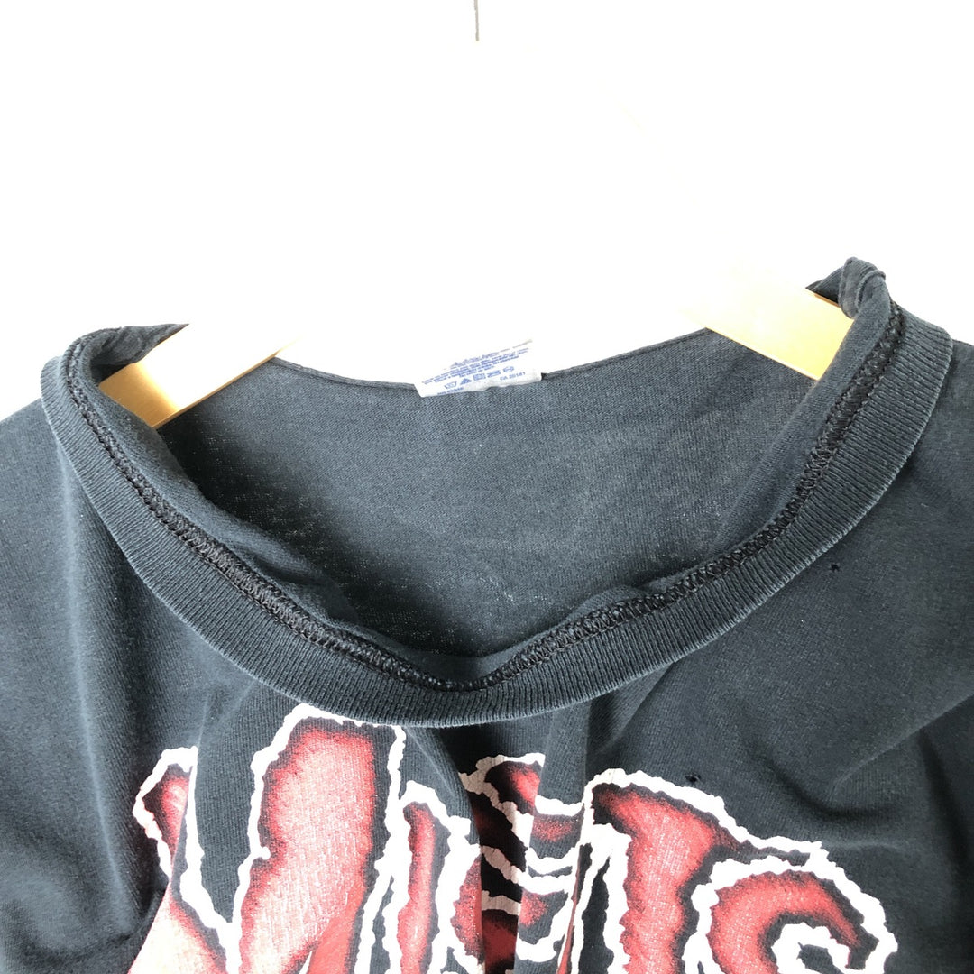 Gildan Misfits Skull Pattern Band T-shirt, Men's XL size cotton black type Vintage Second Hand
