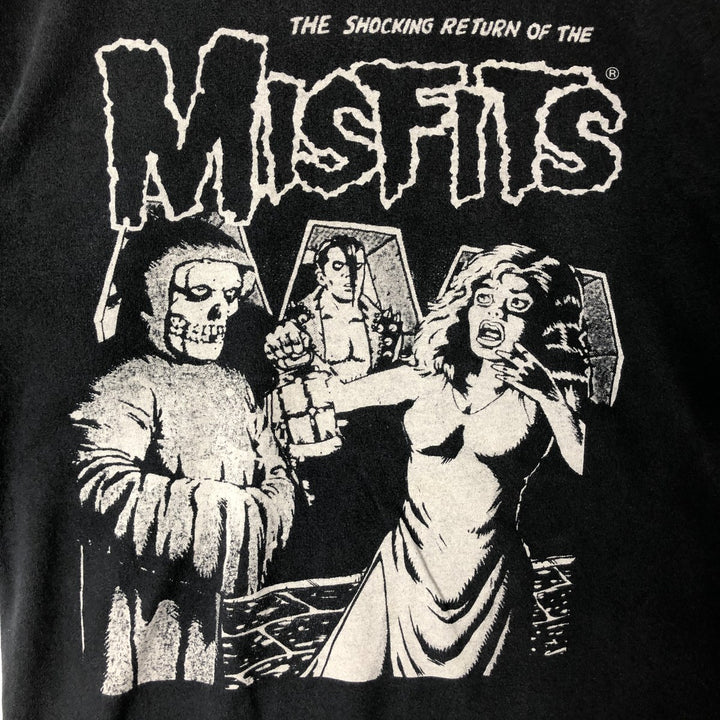 MISFITS Misfits Band T-shirt, Men's M size cotton black type Vintage Second Hand