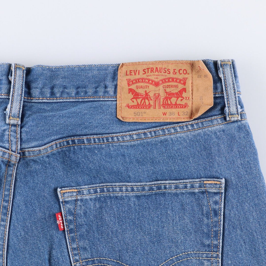 Levi's 501 Euro Model Straight Denim Pants Men's W36 cotton blue type Vintage Second Hand
