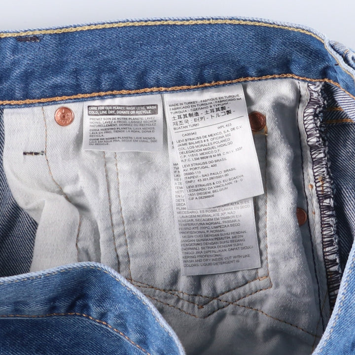 Levi's 501 Euro Model Straight Denim Pants Men's W36 cotton blue type Vintage Second Hand