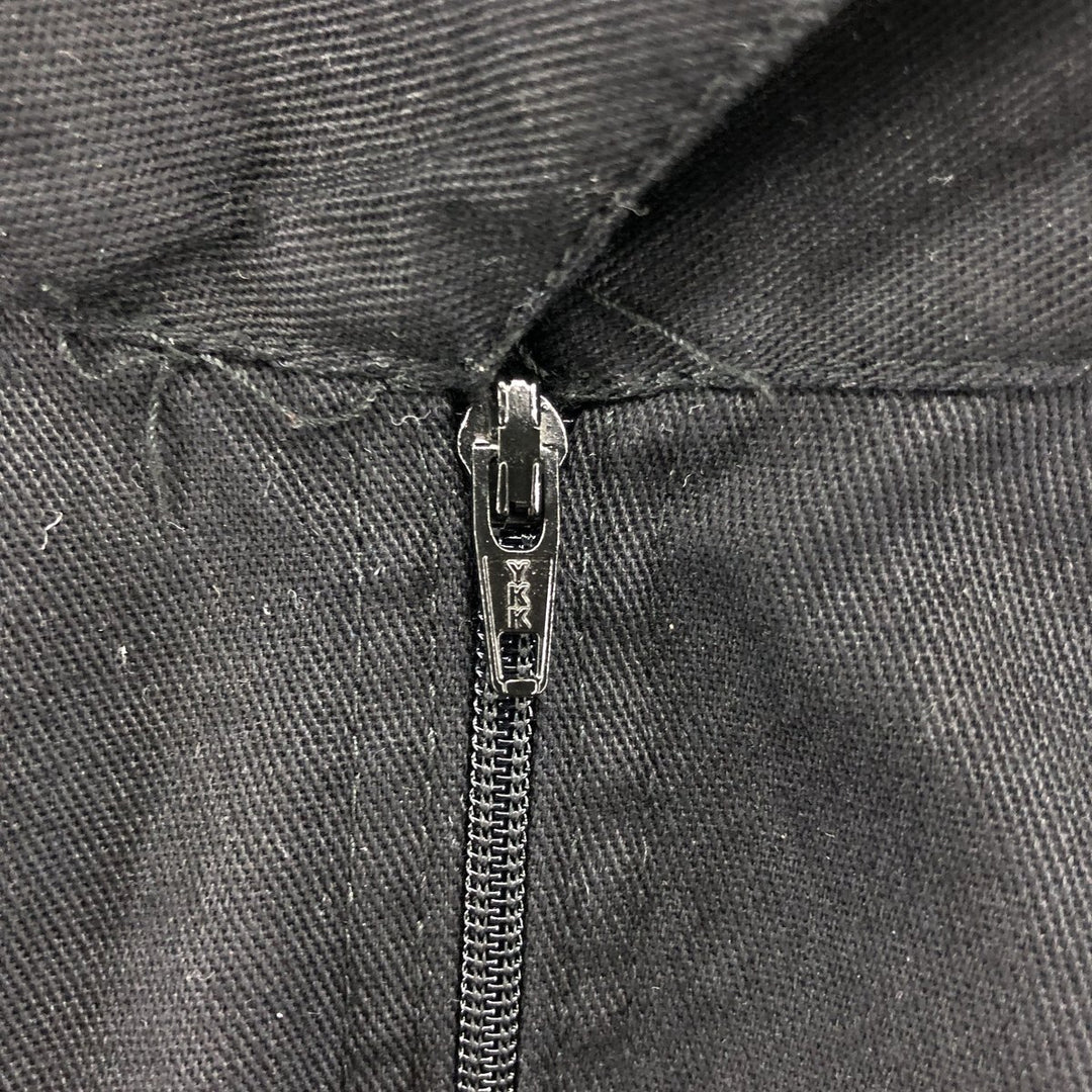 90'S Ben Davis Half-Zip Short-Sleeve Work Shirt Box Shirt Made in USA Men's XXL Vintage cotton black type Vintage Second Hand