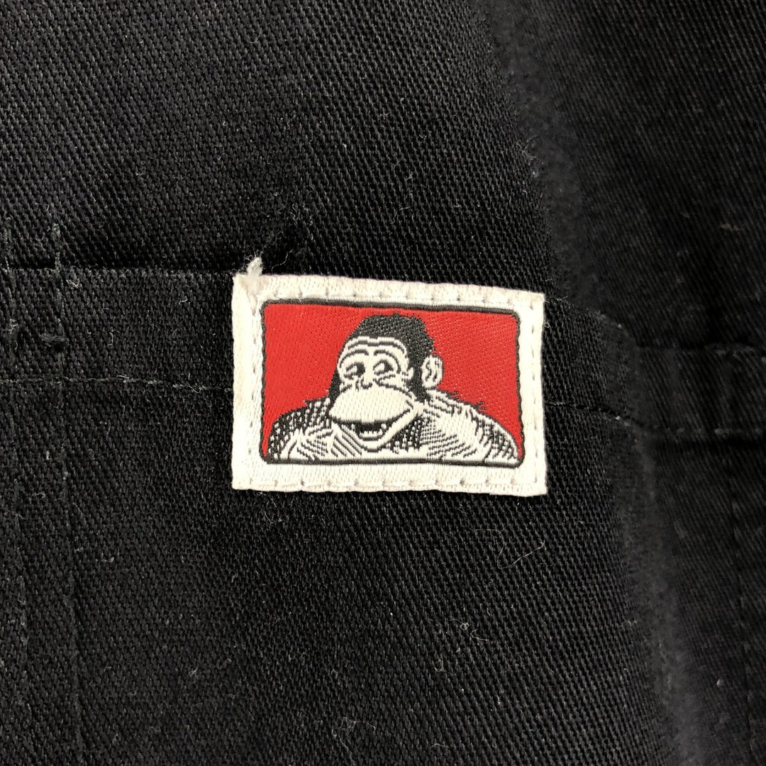 90'S Ben Davis Half-Zip Short-Sleeve Work Shirt Box Shirt Made in USA Men's XXL Vintage cotton black type Vintage Second Hand