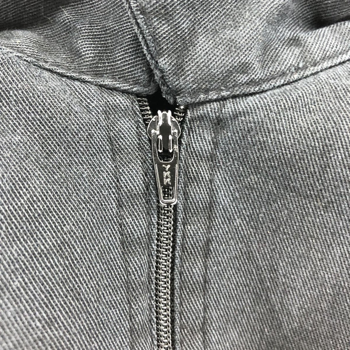 90'S Ben Davis Half-Zip Short-Sleeve Work Shirt Box Shirt Men's XL Vintage cotton black type Vintage Second Hand