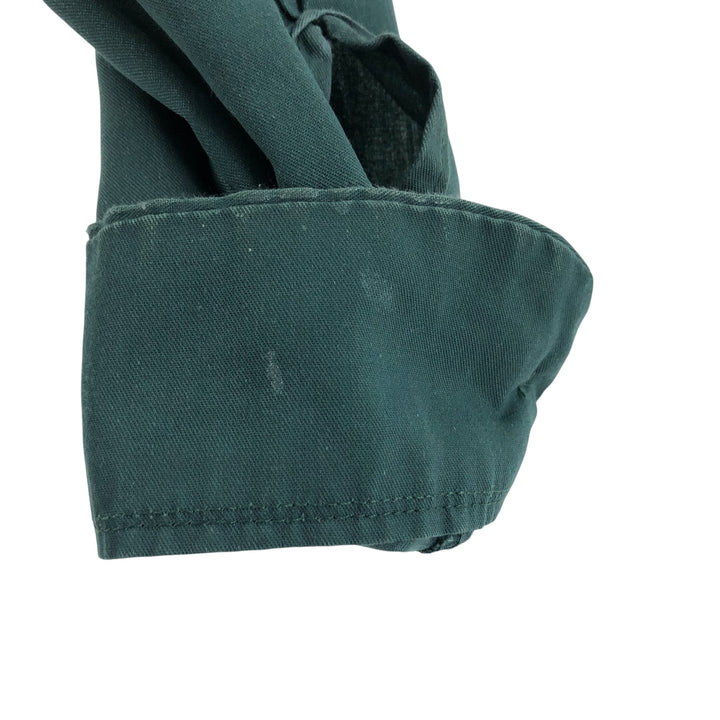 80s-90'S Dickies Long Sleeve Work Shirt Box Shirt Made in USA Men's S Size polyester green type Vintage Second Hand