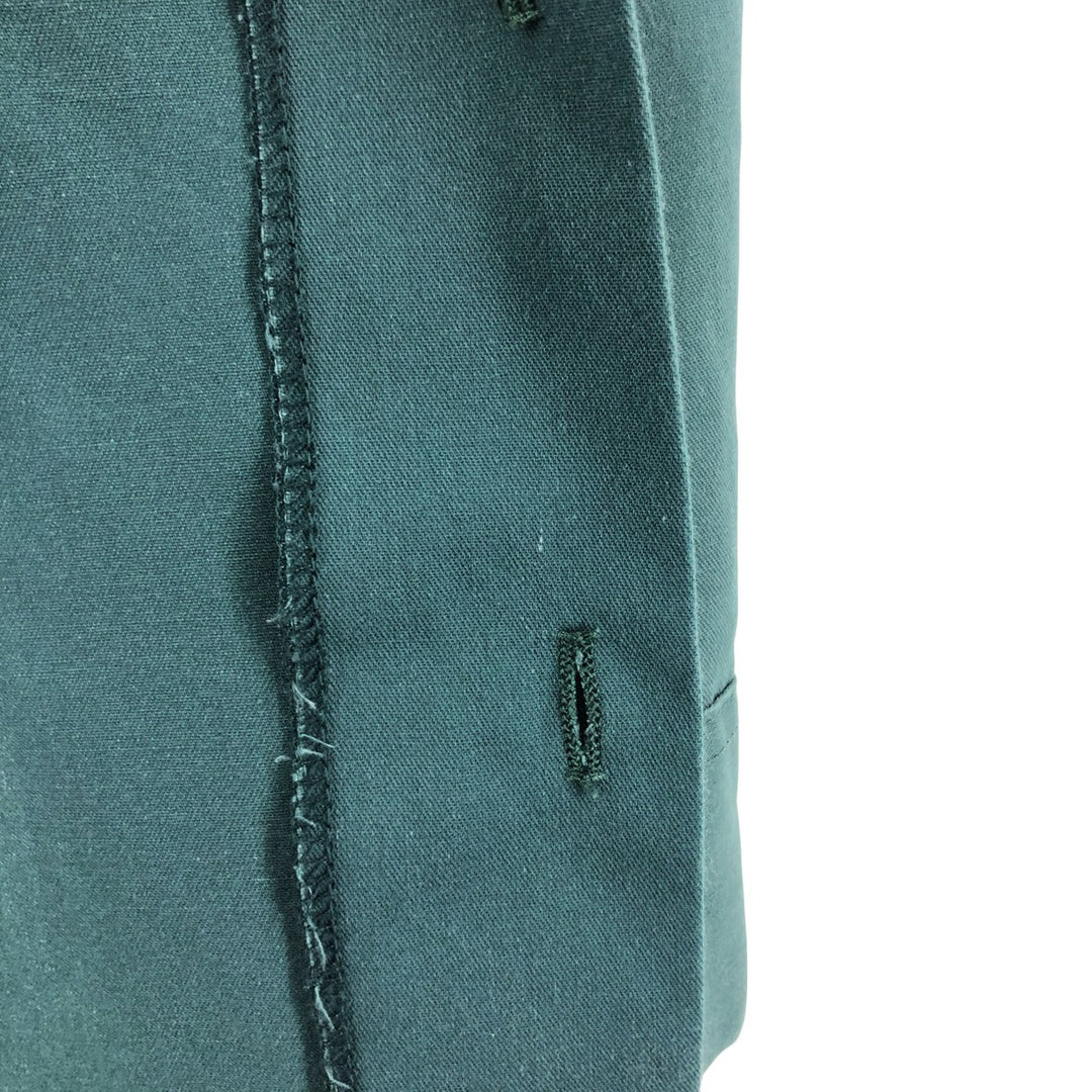 80s-90'S Dickies Long Sleeve Work Shirt Box Shirt Made in USA Men's S Size polyester green type Vintage Second Hand