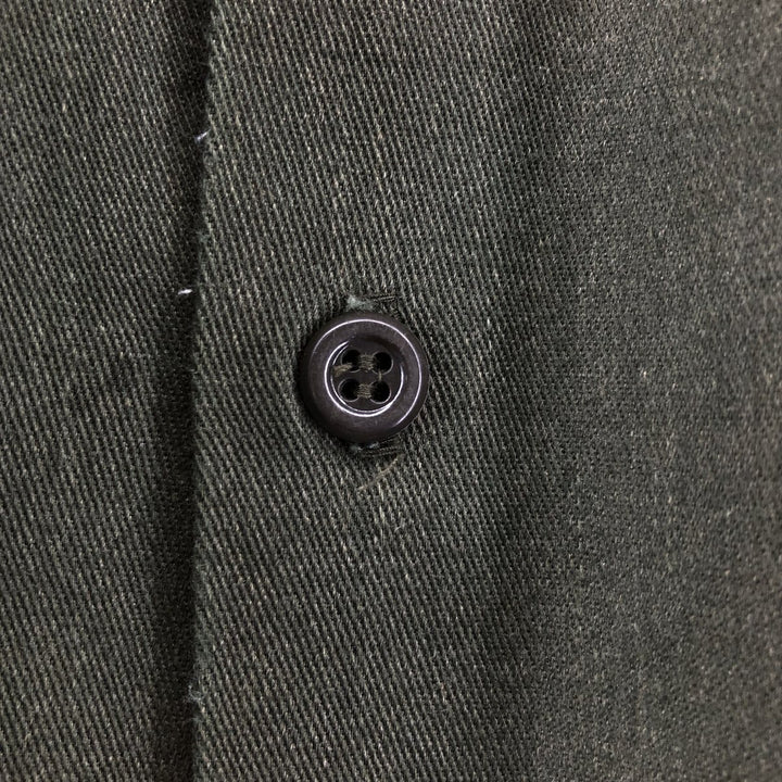 70'S Key Imperial Long Sleeve Work Shirt, Men's Size L unclear Khaki type sage green Vintage Second Hand