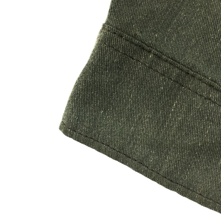 70'S Key Imperial Long Sleeve Work Shirt, Men's Size L unclear Khaki type sage green Vintage Second Hand