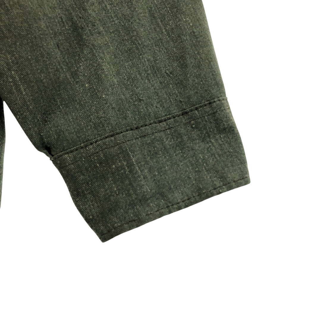 70'S Key Imperial Long Sleeve Work Shirt, Men's Size L unclear Khaki type sage green Vintage Second Hand