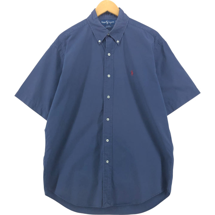 Ralph Lauren BLAKE short sleeve button down shirt, men's size M cotton purple type Vintage Second Hand