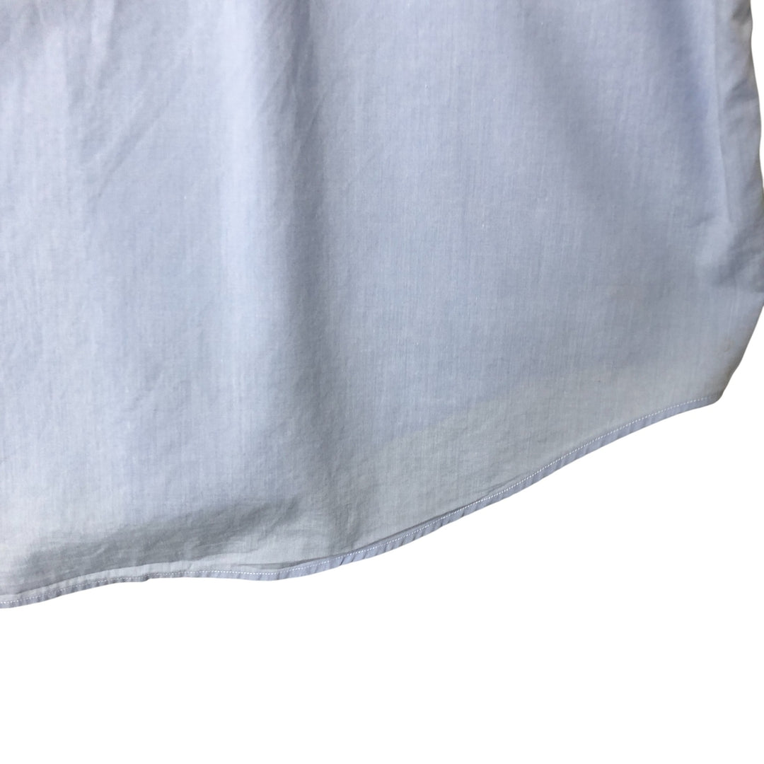 Ralph Lauren YARMOUTH short sleeve button down shirt, men's size L cotton blue type Vintage Second Hand