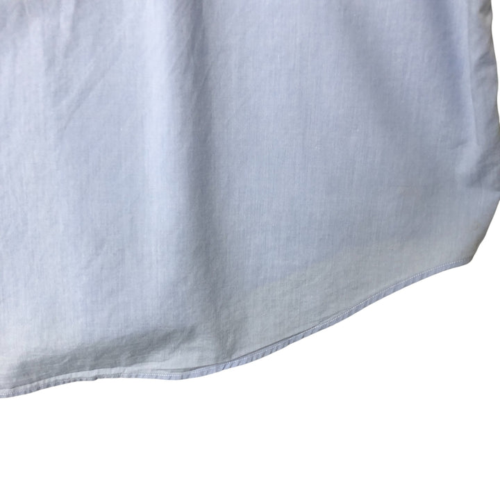 Ralph Lauren YARMOUTH short sleeve button down shirt, men's size L cotton blue type Vintage Second Hand