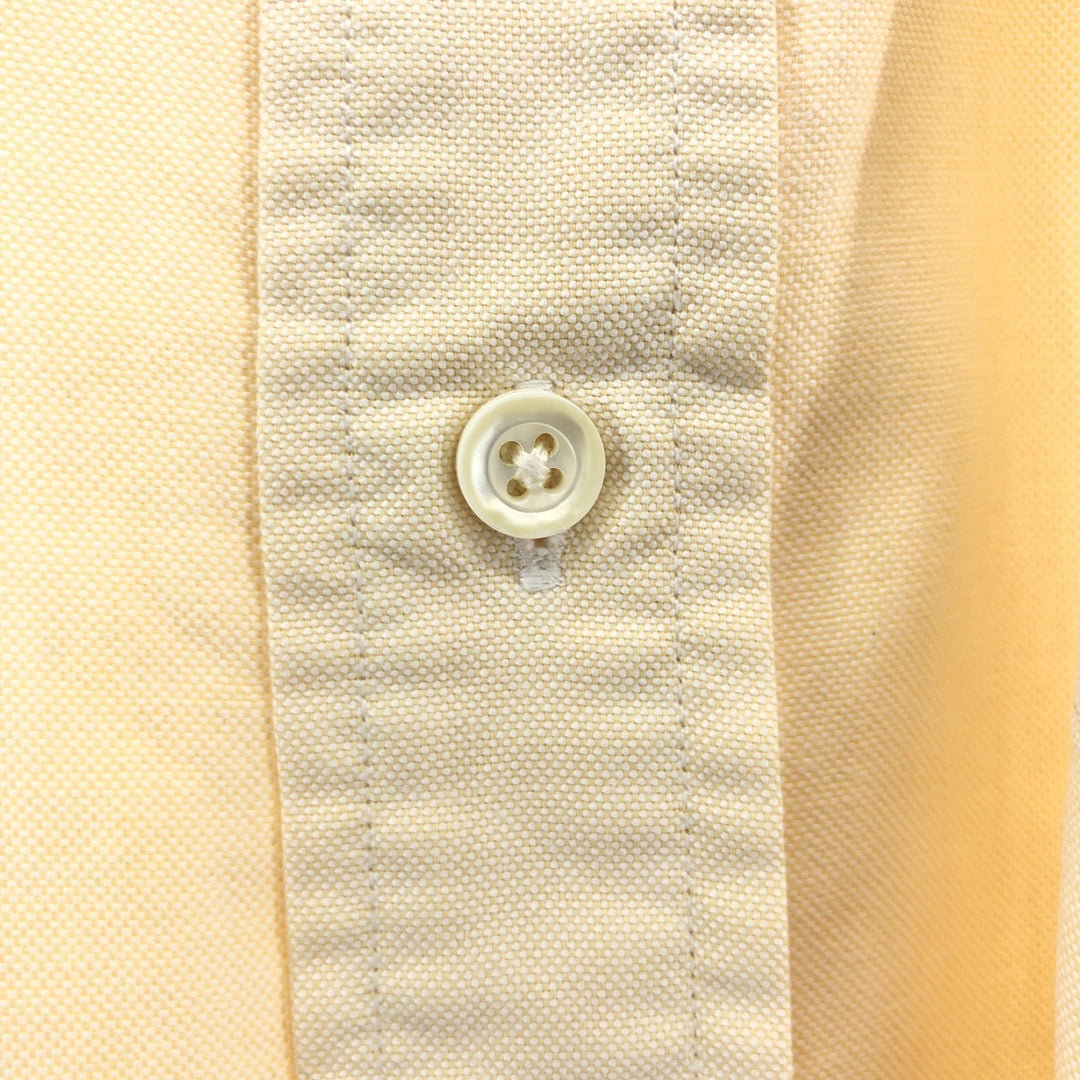 80s-90'S LLBean short sleeve button down shirt, made in USA, men's size M, vintage cotton Beige type Vintage Second Hand