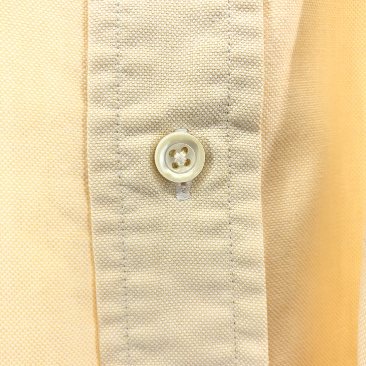 80s-90'S LLBean short sleeve button down shirt, made in USA, men's size M, vintage cotton Beige type Vintage Second Hand